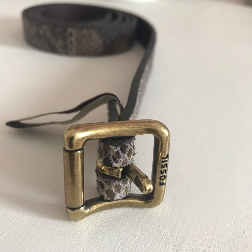 NWOT Fossil animal print textured belt - Picture 3 of 4